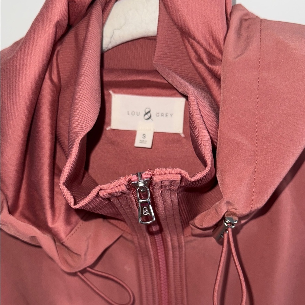 Lou & Grey - Rust mauve Hooded zip up - Small - Picture 5 of 7